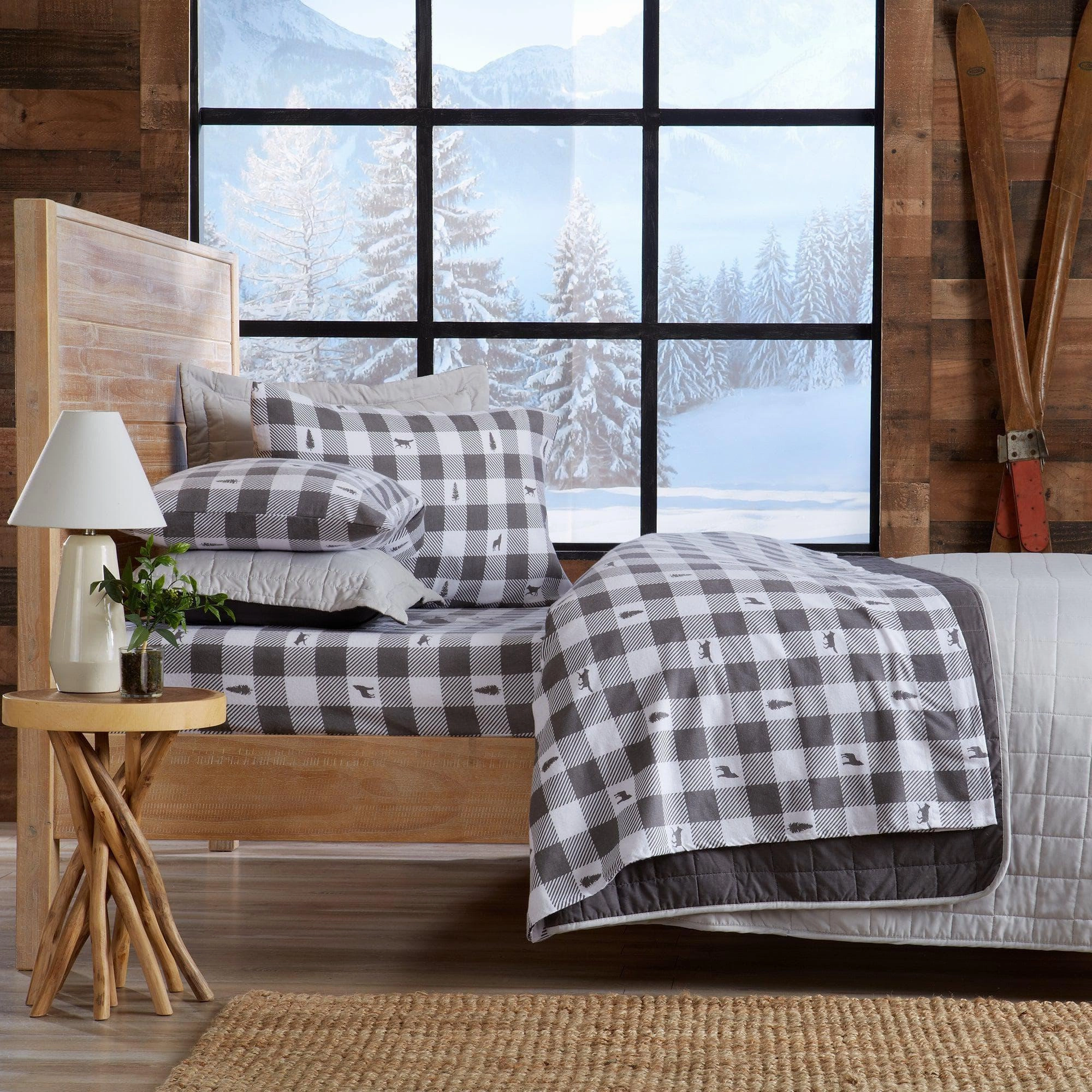 Checkered Lodge Cotton Sheet Set