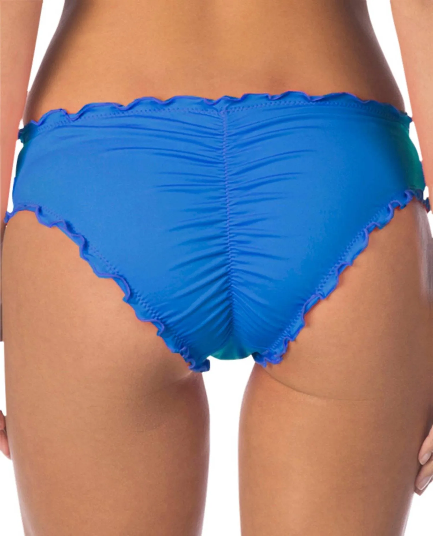 Cheeky Bikini Bottom In Frill Of It Periwinkle