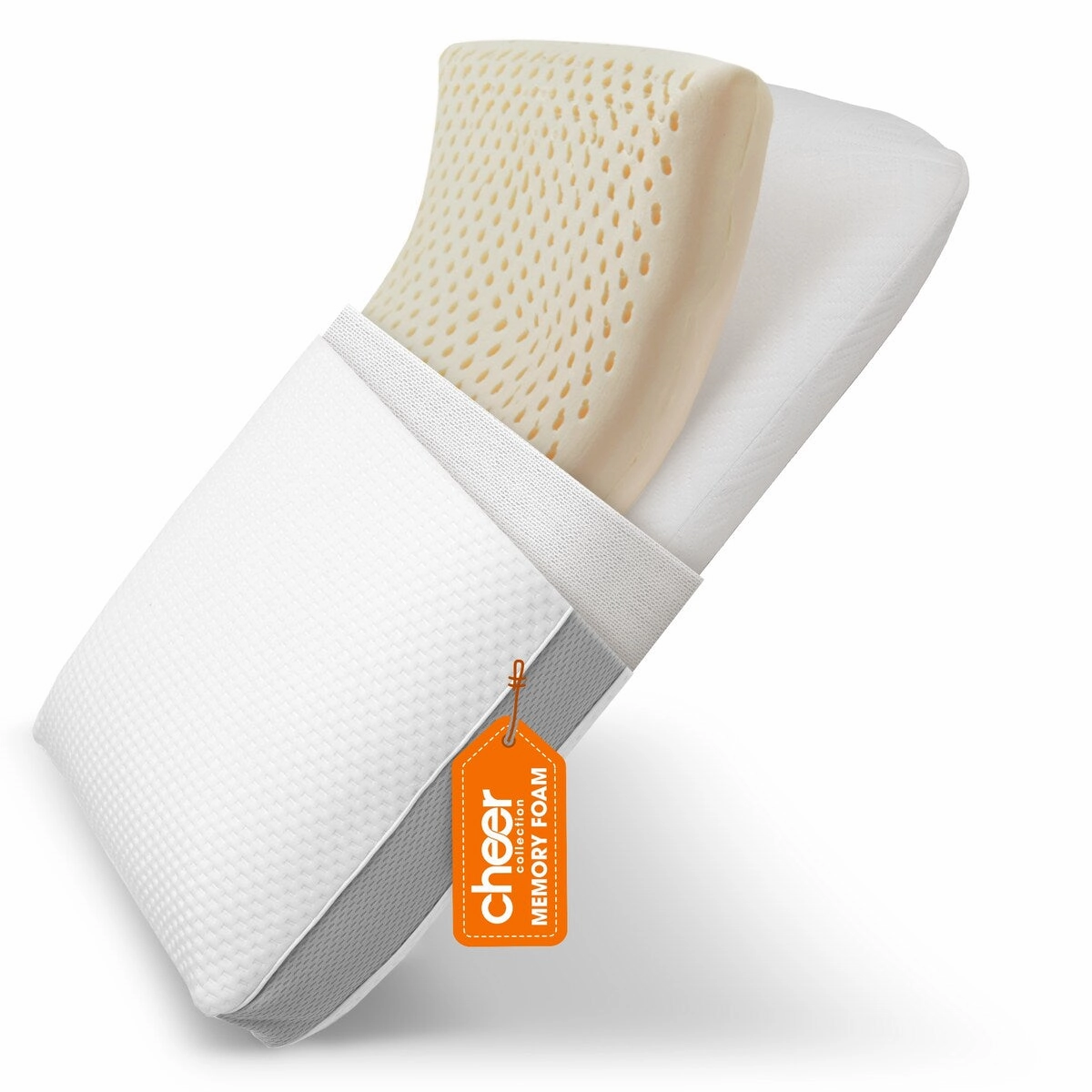 Cheer Collection Dual-Sided Memory Foam Sleeping Bed Pillow pillows,bed pillow,sleeping cushion