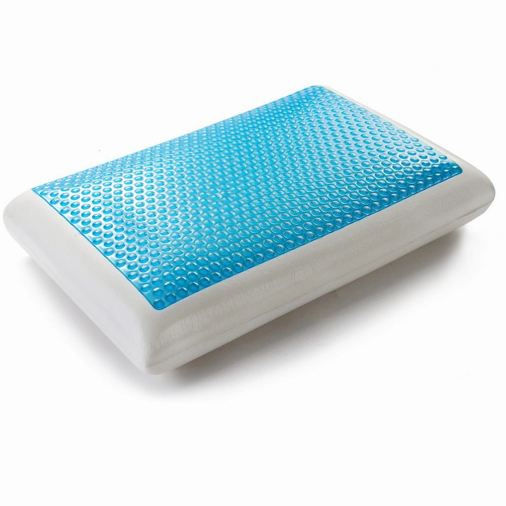 Cheer Collection Memory Foam Pillow with Gel - White