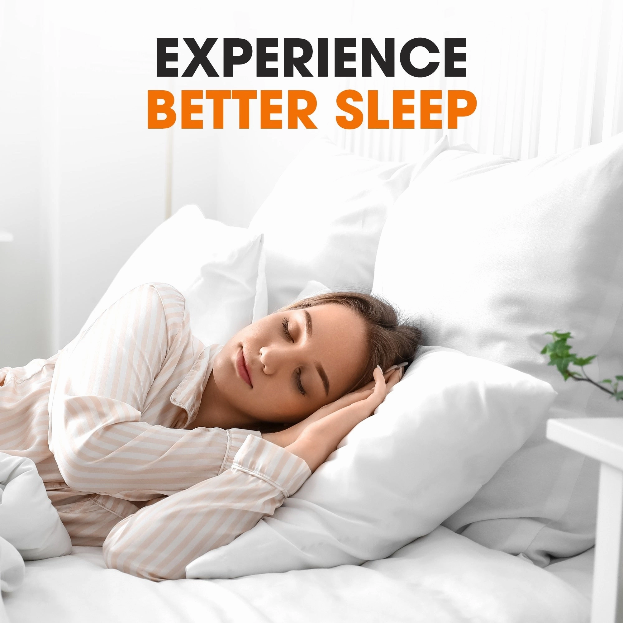Cheer Collection Soft and Plush White Bed Pillows
