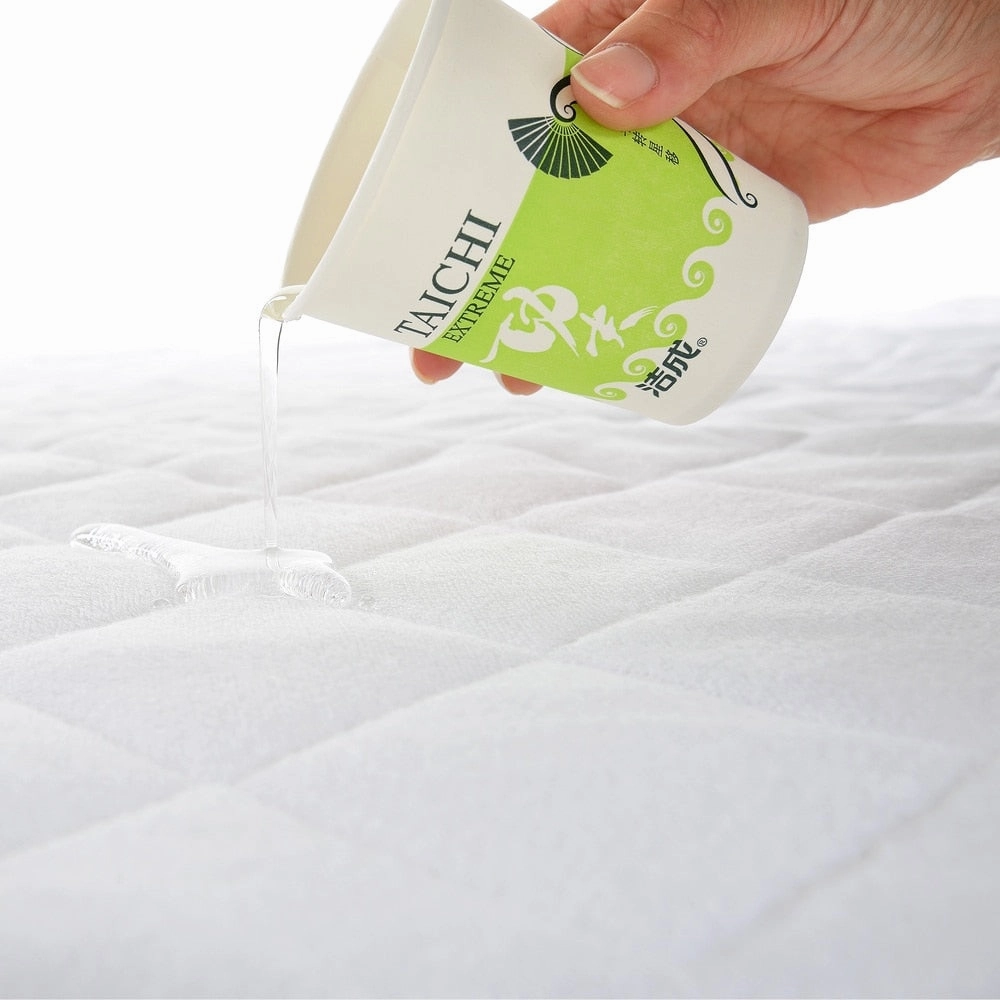 Cheer Collection Terry Rayon from Bamboo Large Waterproof Protector Pad for Adults and Children - White