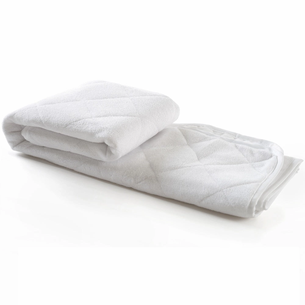 Cheer Collection Terry Rayon from Bamboo Large Waterproof Protector Pad for Adults and Children - White