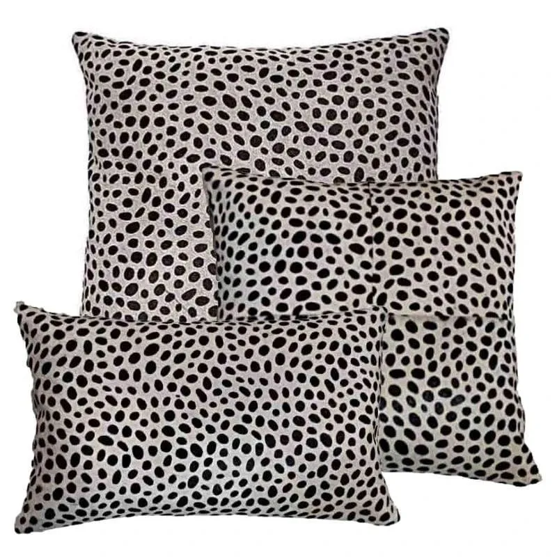 Cheetah Print on White Cowhide Accent Pillows storage cart, utility cart