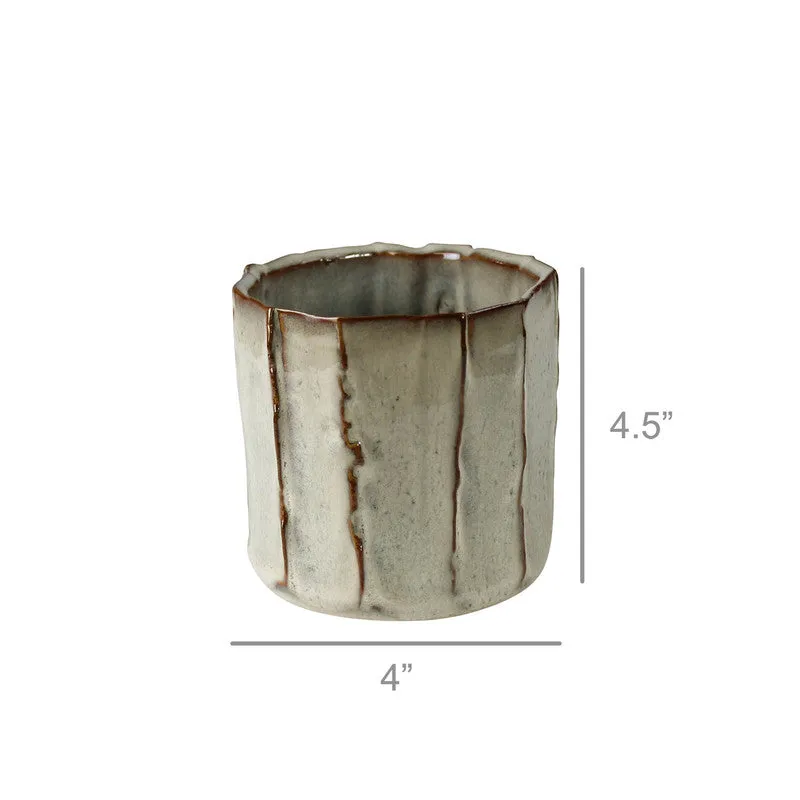 Chemi Cachepot, Ceramic - Med