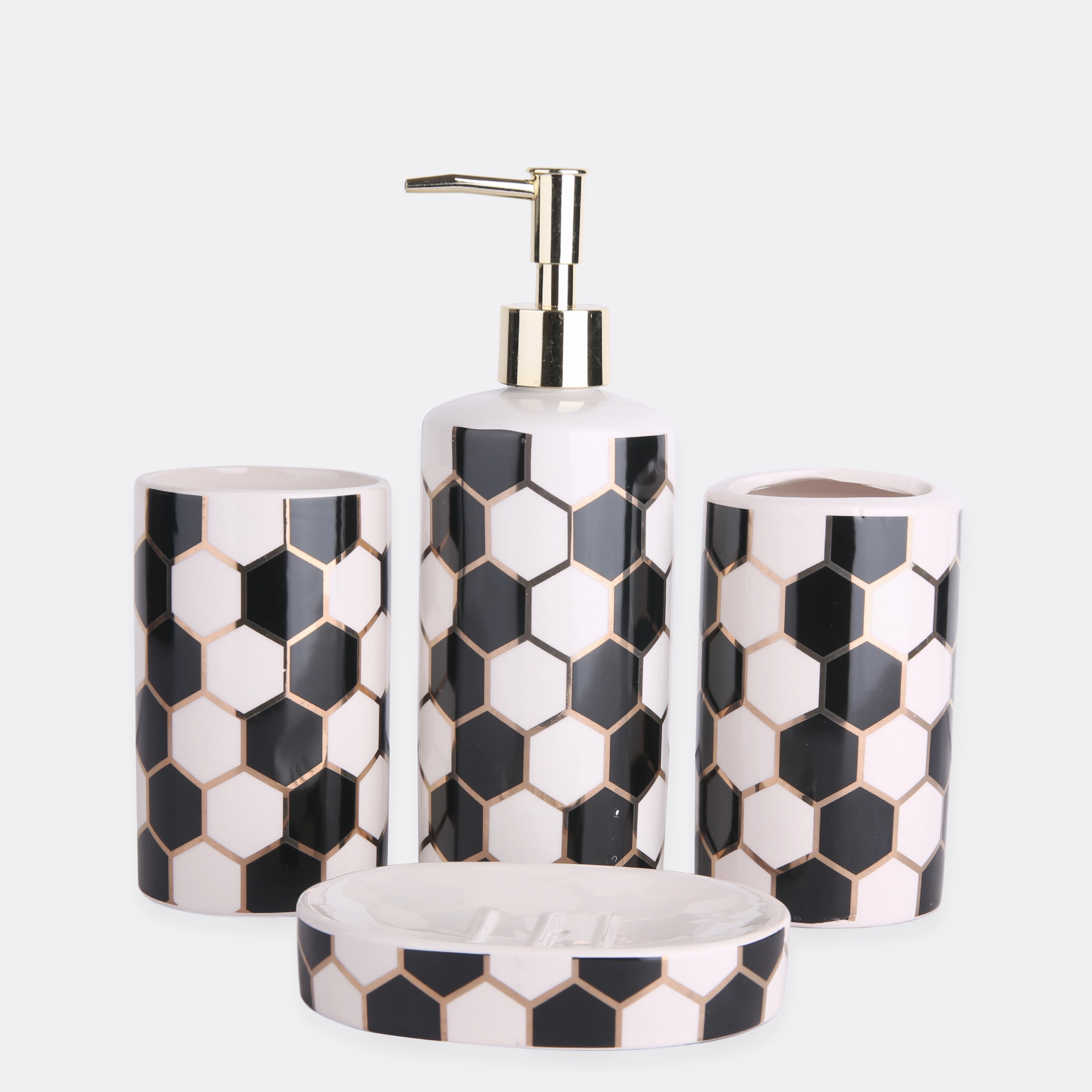 Chess Design Bath Set Shower Curtain,Waterproof Curtain