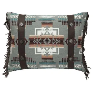 Chief Joseph Pillow Sham exotic cowhide rug, leather rug