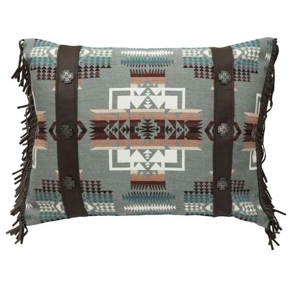 Chief Joseph Pillow Sham exotic cowhide rug, leather rug