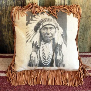 Chief Joseph Throw Pillow storage cart, utility cart