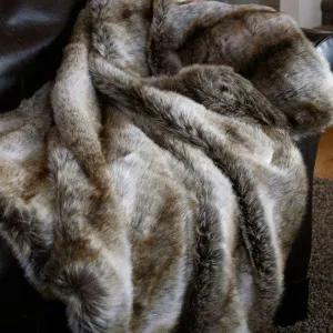 Chinchilla Faux Fur Throw Blanket luxury bedding, duvet cover