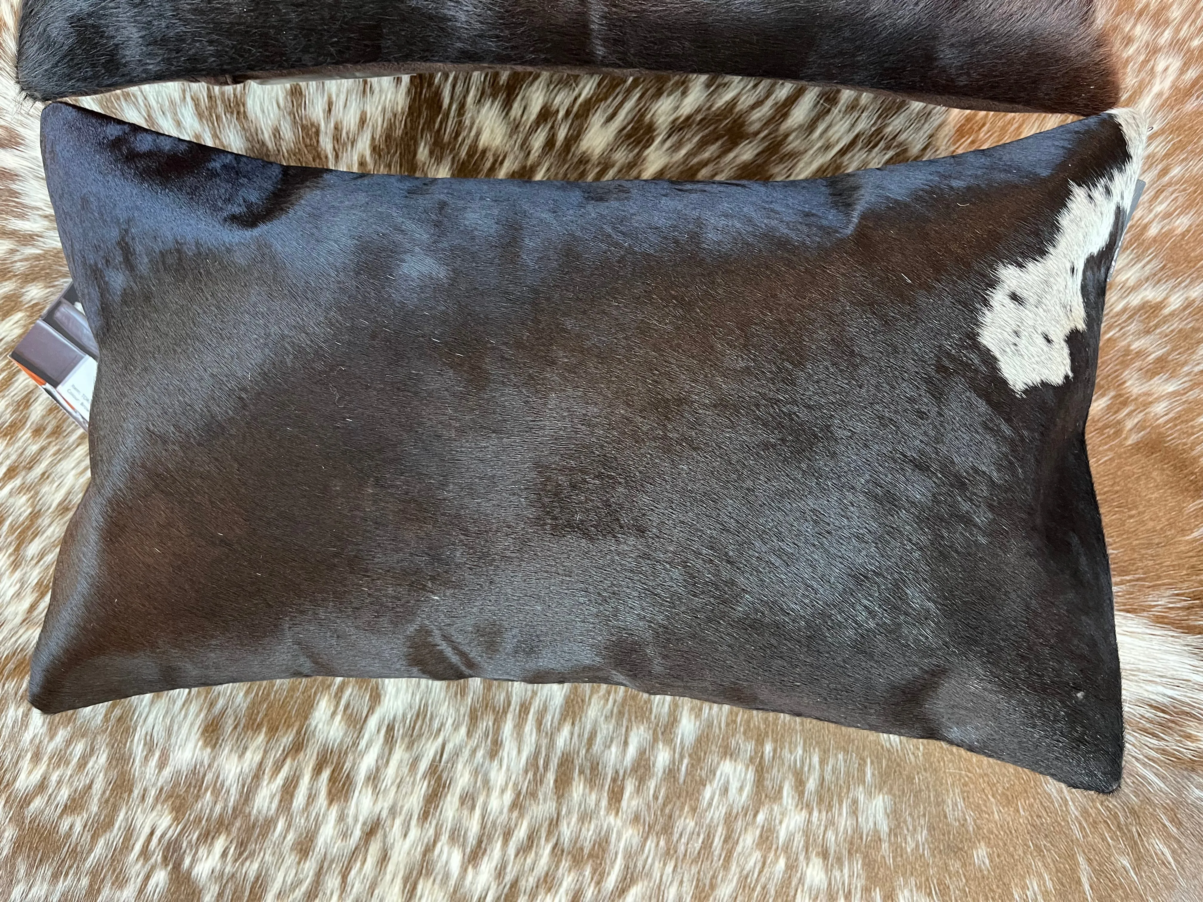 Chocolate Brown Cowhide Pillows