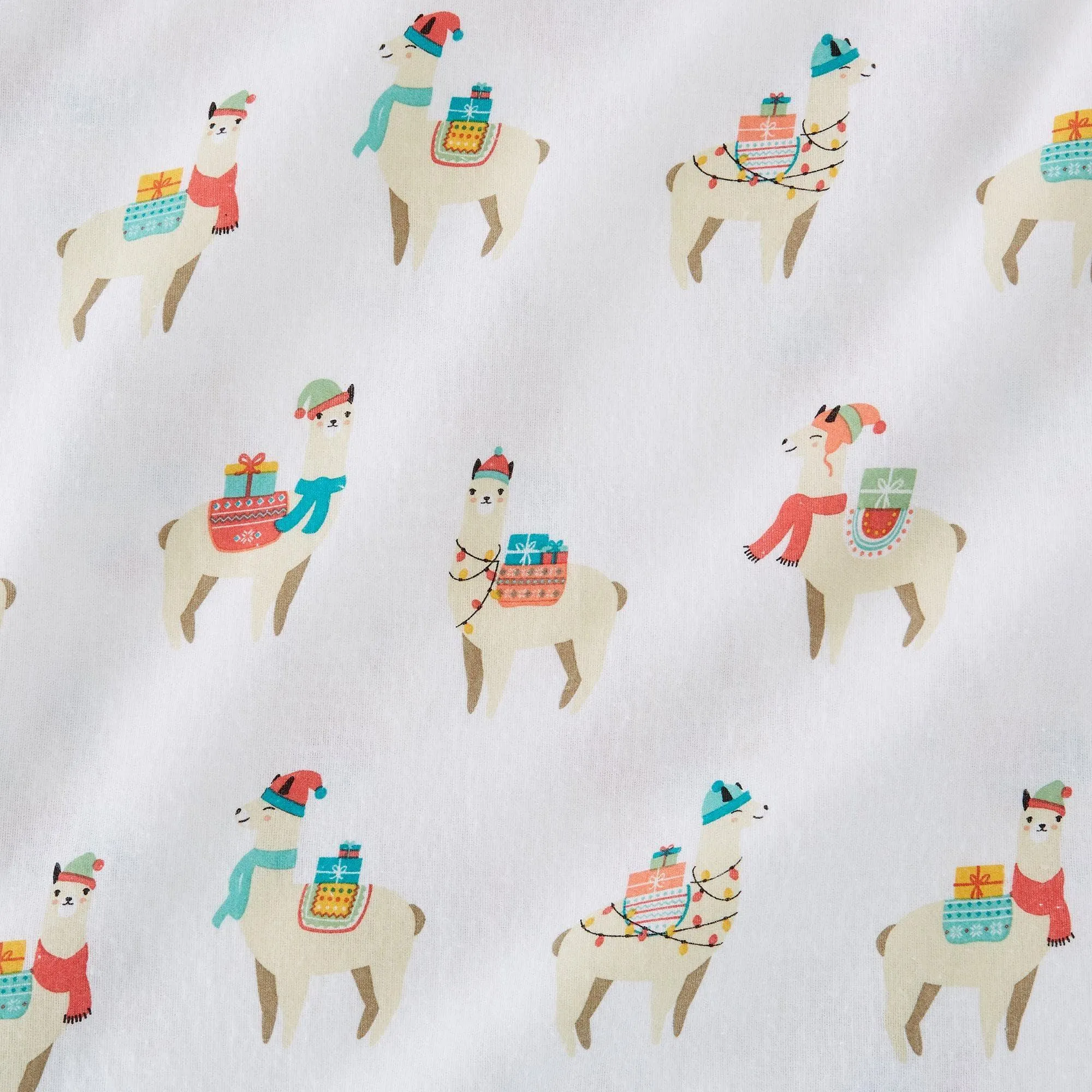 Christmas Llama Cotton Sheet Set