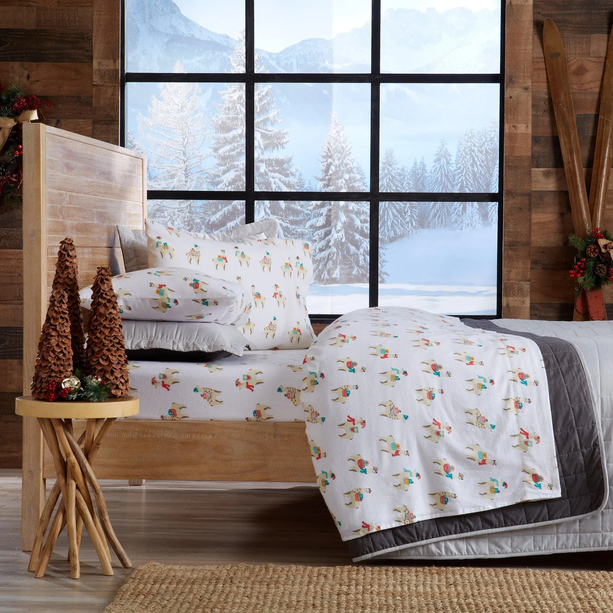 Christmas Llama Cotton Sheet Set