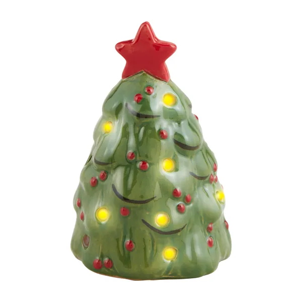 Christmas Tree Light-Up Sitter Figurine Decorative Mirror,Home Decor Mirror