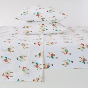 Christmas Llama Cotton Sheet Set pillow inserts, mattress pad
