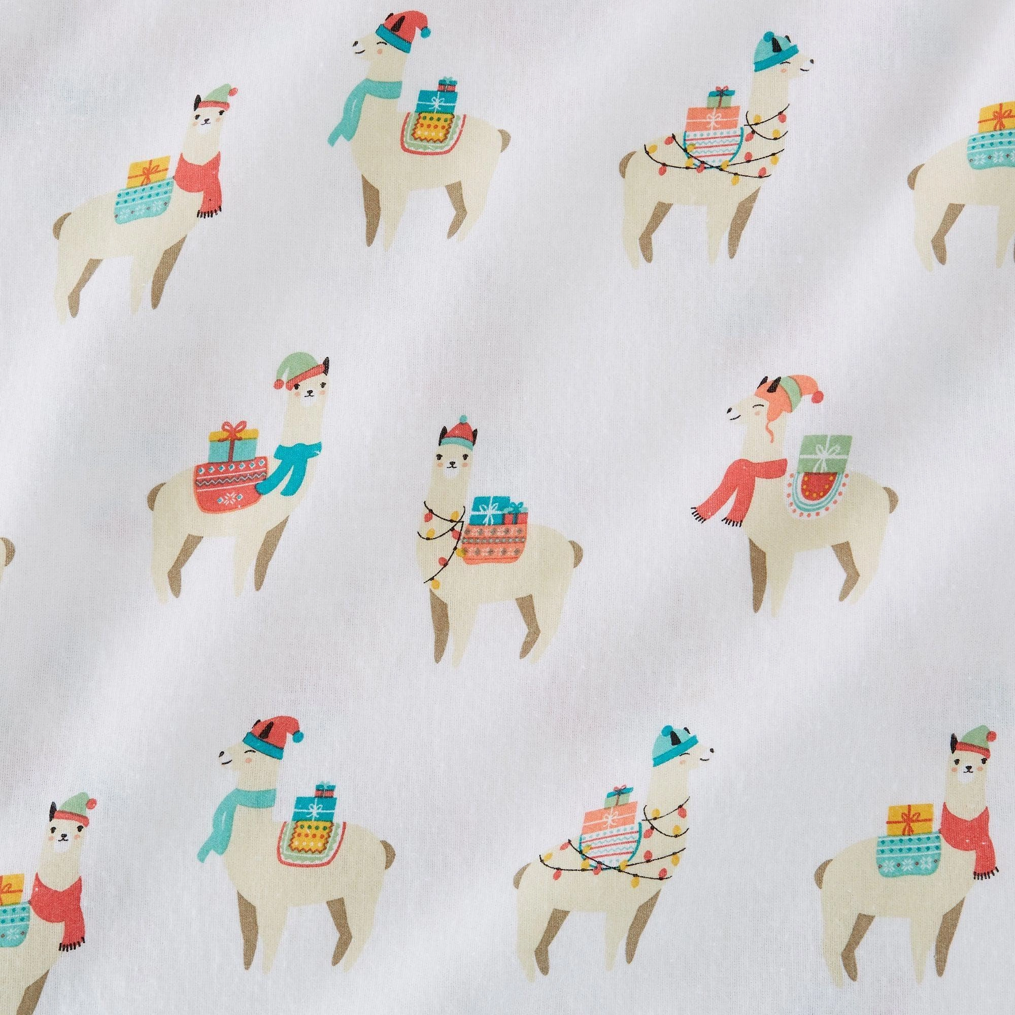 Christmas Llama Cotton Sheet Set