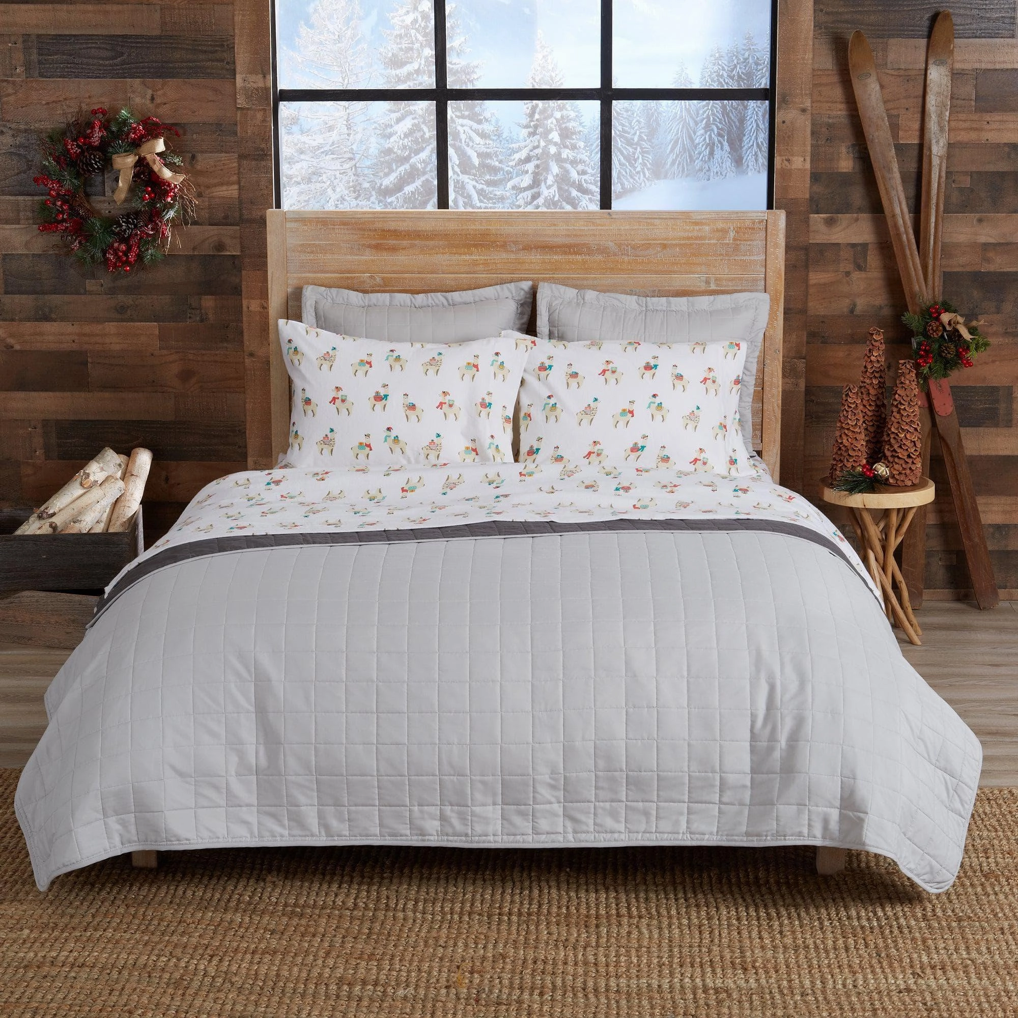 Christmas Llama Cotton Sheet Set