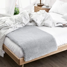 Chunky Bunny - Coma Inducer End of Bed Topper - Glacier Gray mattress pads,mattress topper,bed protection