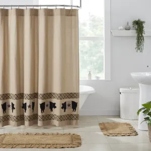 Cider Spice Primitive Pig Shower Curtain Lighting,Lamps Fixtures