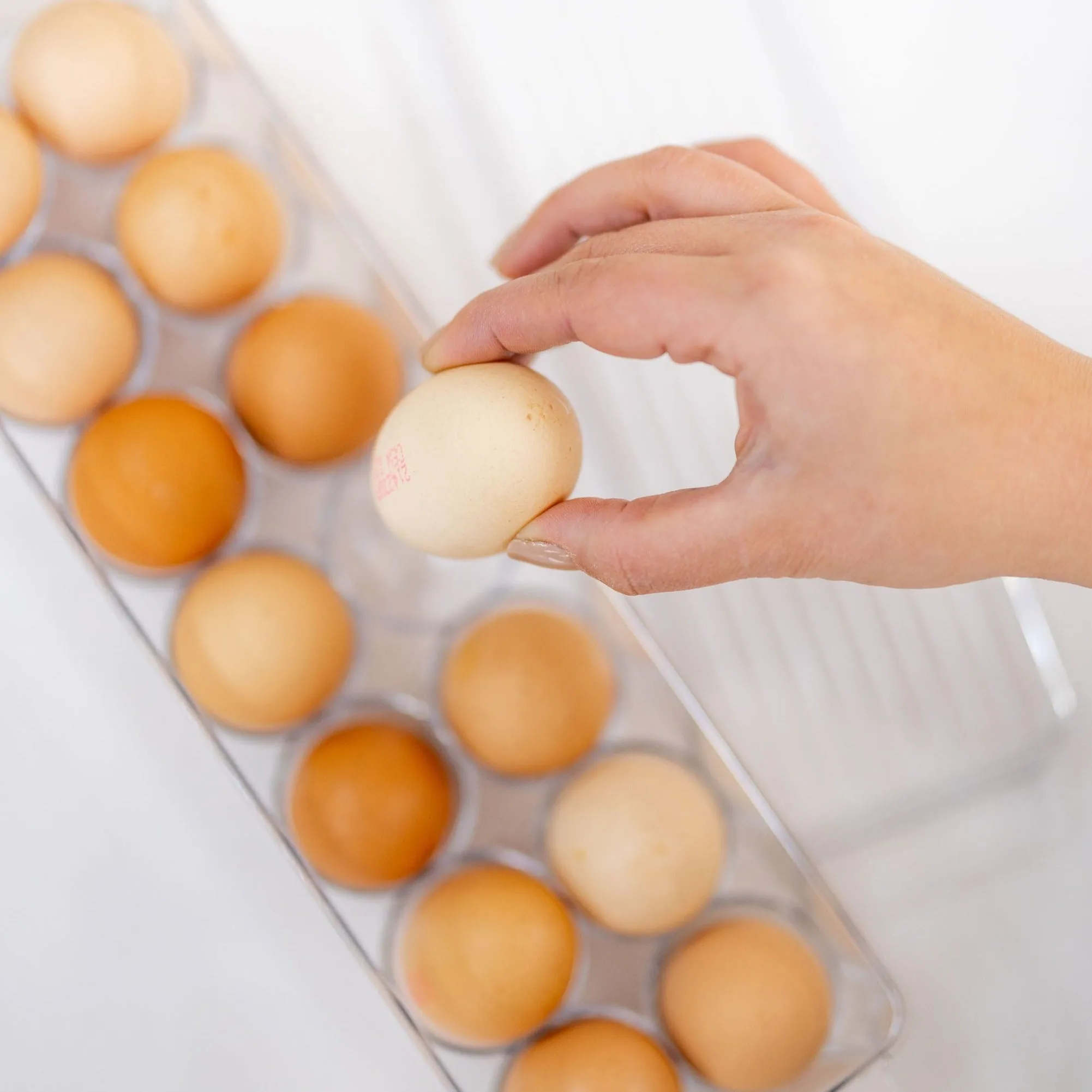 Clear Fridge Egg Organiser Tray
