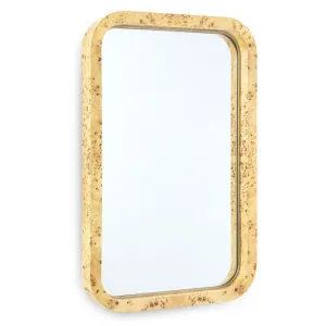 Clear Lacquered Burl Framed Emil Small Mirror Cutting Board,Kitchen Board