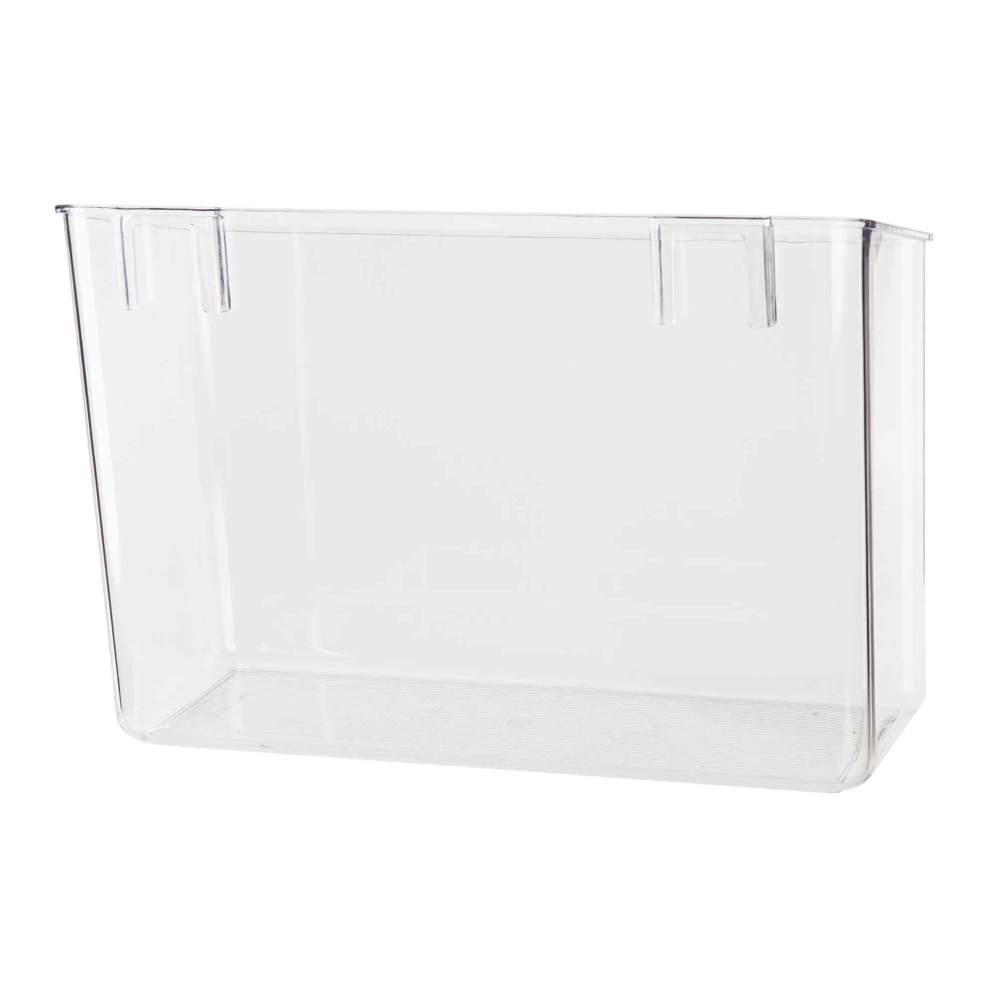 Clear Wall Mount Adhesive Storage Container - Tall Large