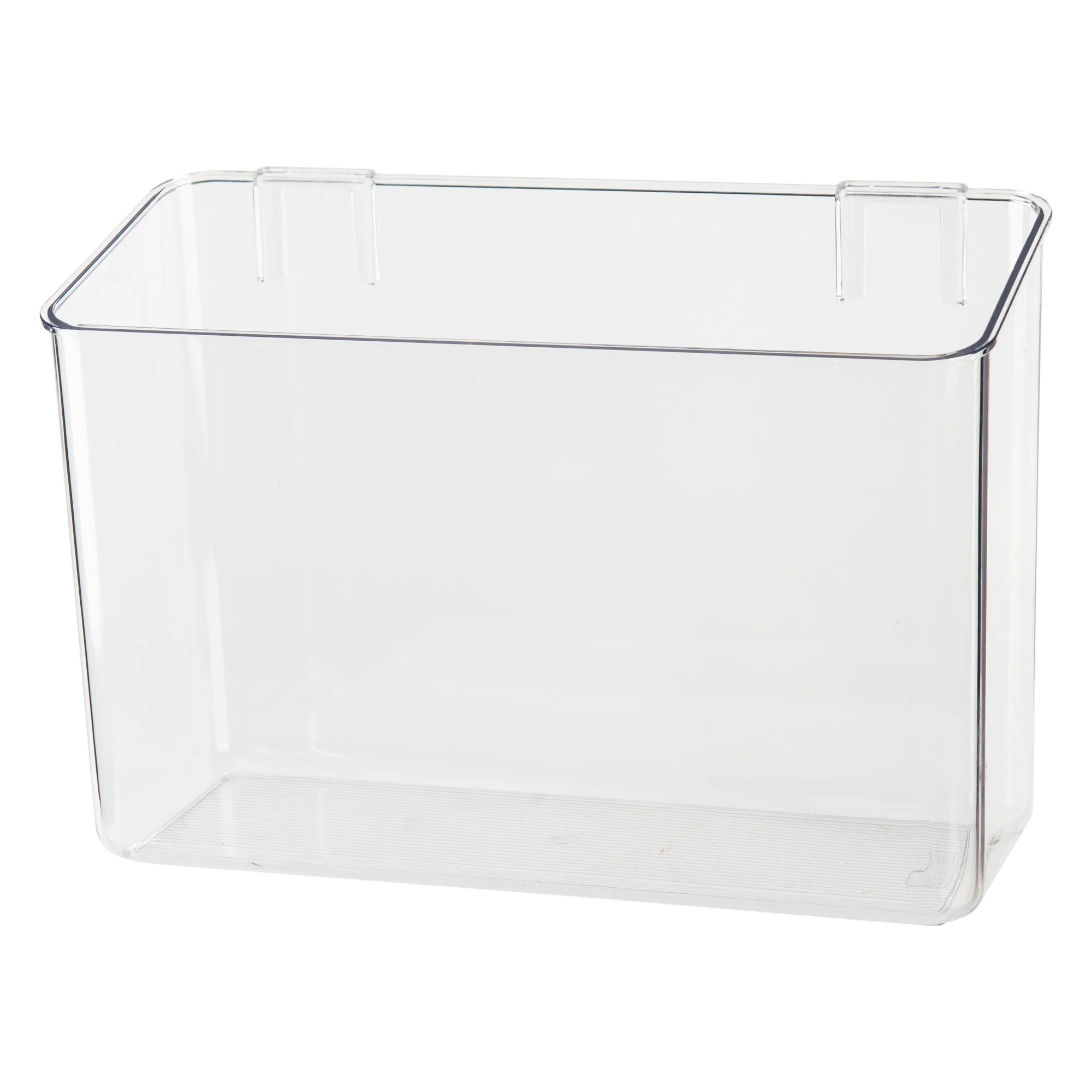 Clear Wall Mount Adhesive Storage Container - Tall Large