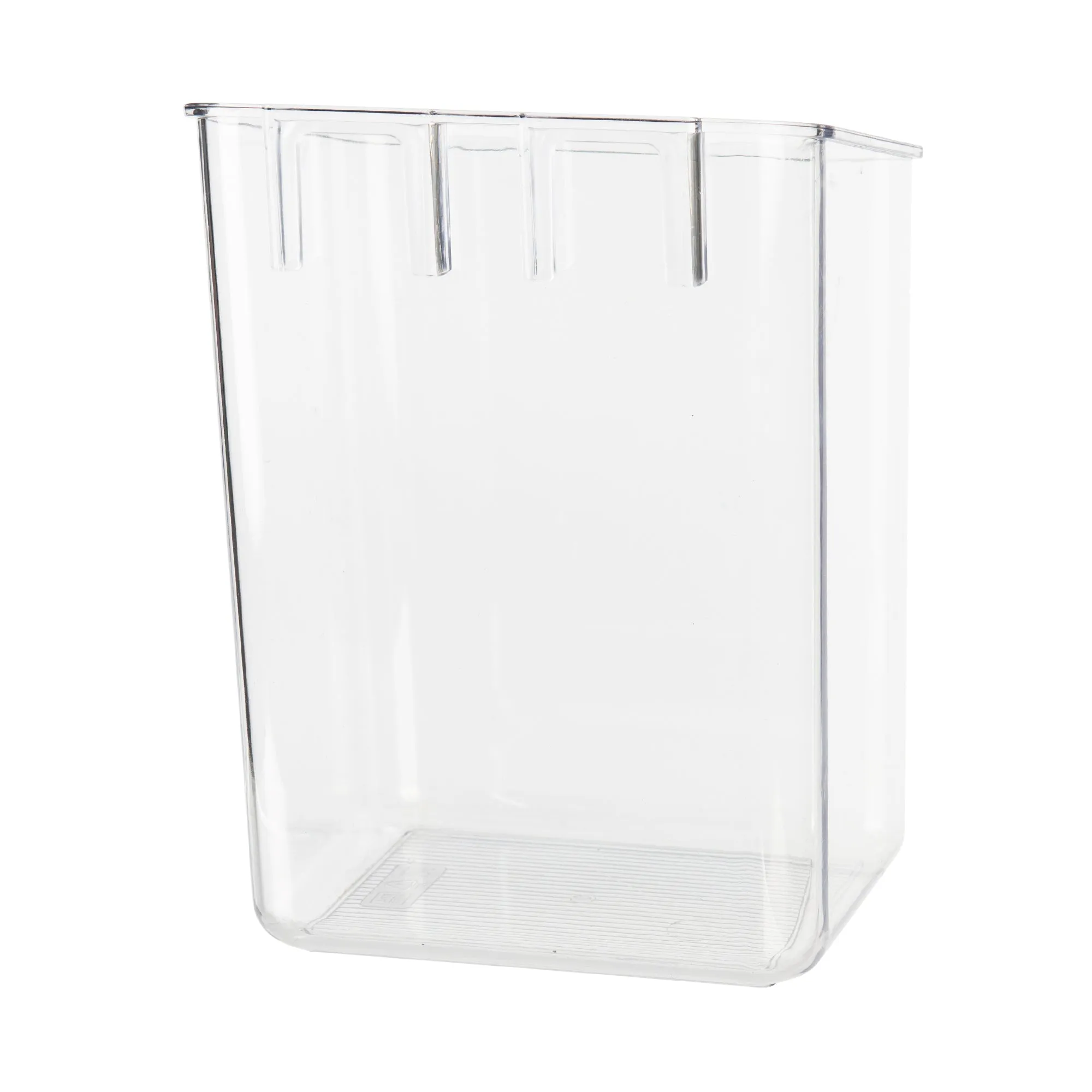 Clear Wall Mount Adhesive Storage Container - Tall Small