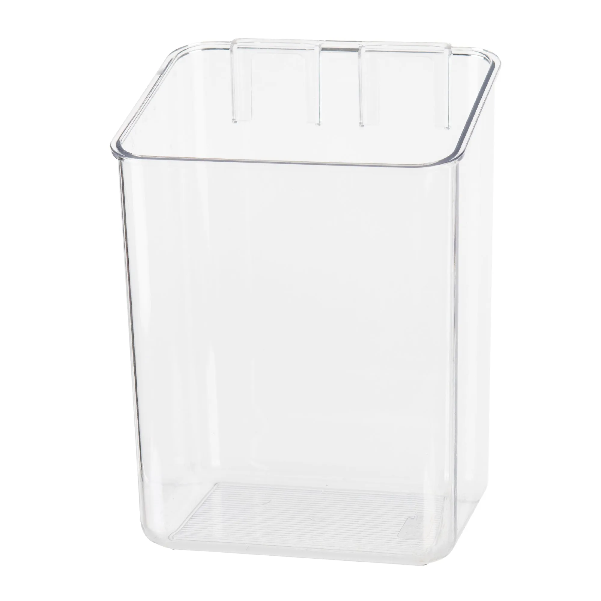 Clear Wall Mount Adhesive Storage Container - Tall Small