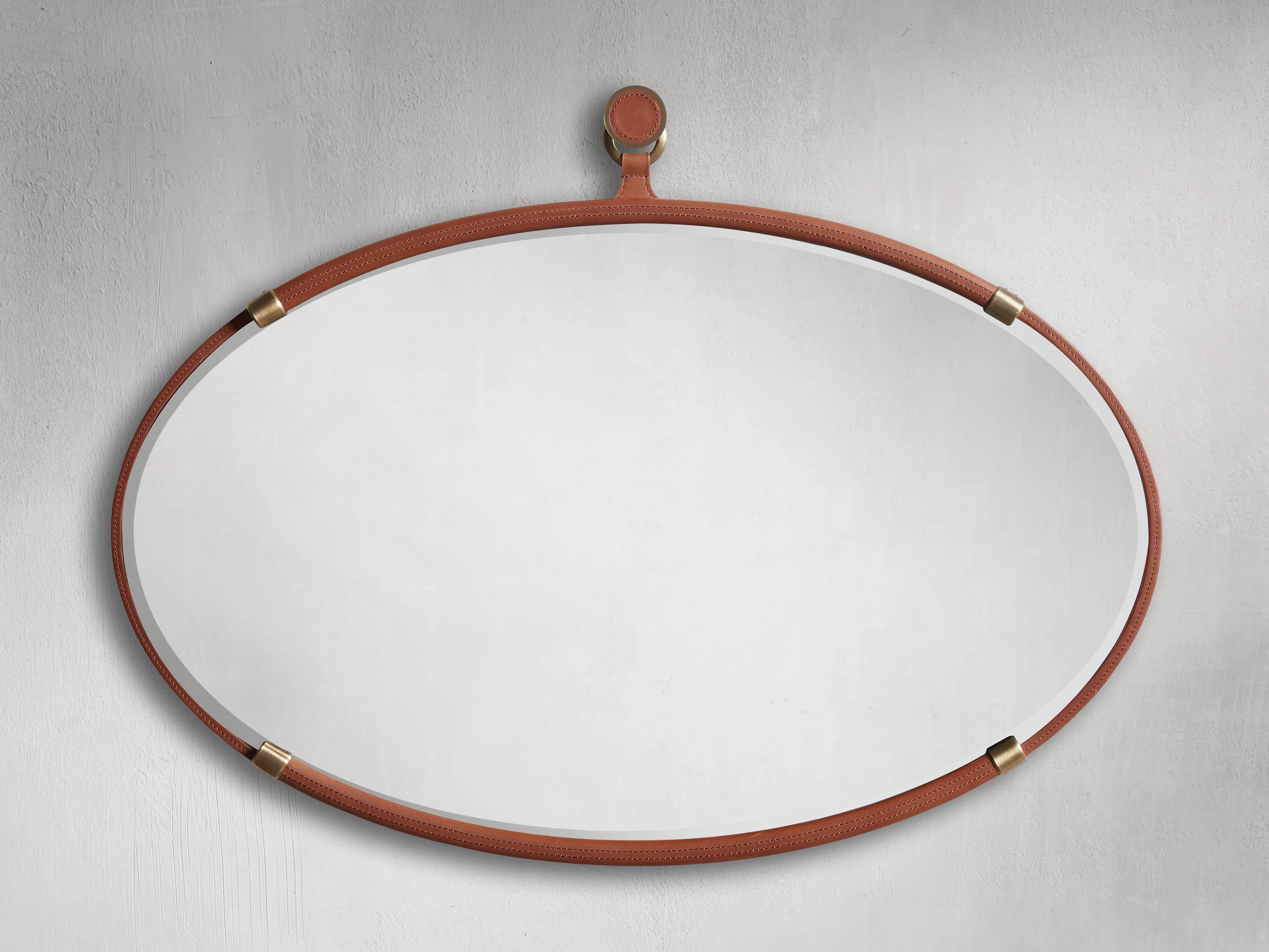 Clement Horizontal Oval Wall Mirror Wall Mirrors,round wall mirror