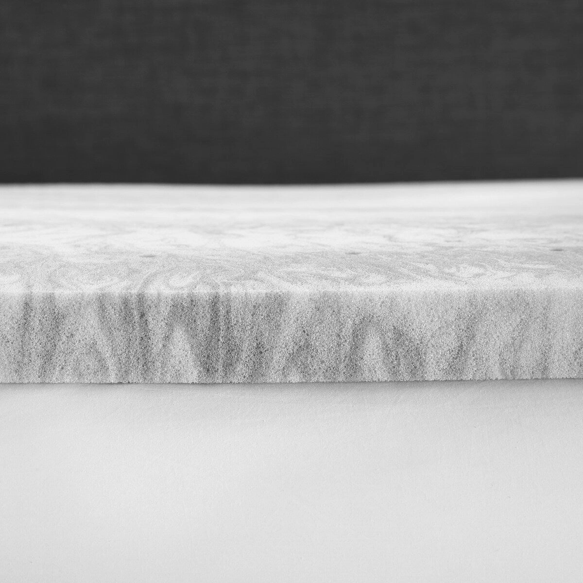 CLOSEOUT Bodipedic 1.5-Inch Charcoal Swirl Memory Foam Mattress Topper