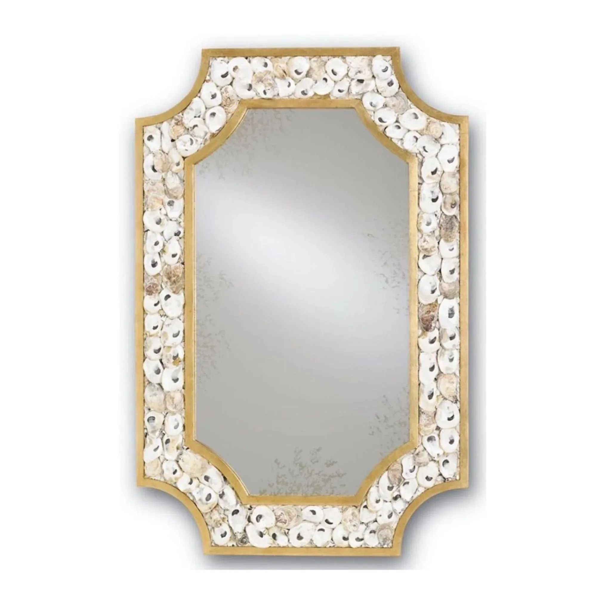 Coastal Rectangular Mirror with Scalloped Oyster-Shell Frame Cutting Board,Kitchen Board