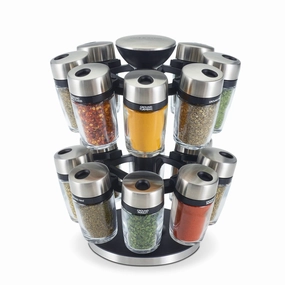 Cole & Mason 16 Jar Herb & Spice Carousel Kitchen,modern kitchen essentials