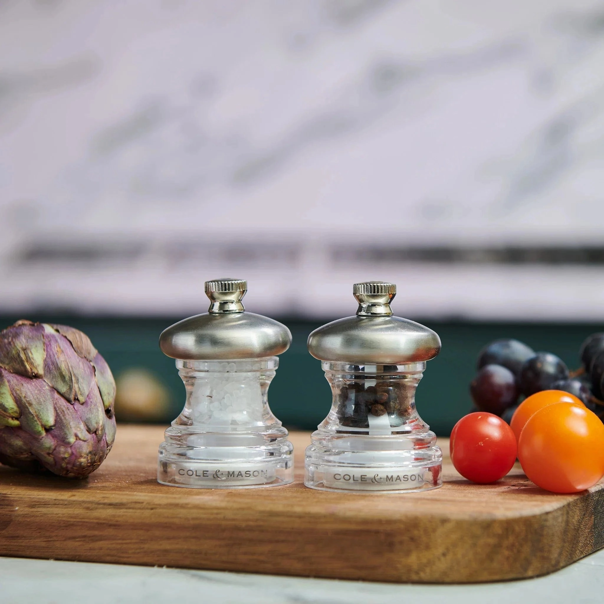 Cole & Mason Button Salt & Pepper Mill Set