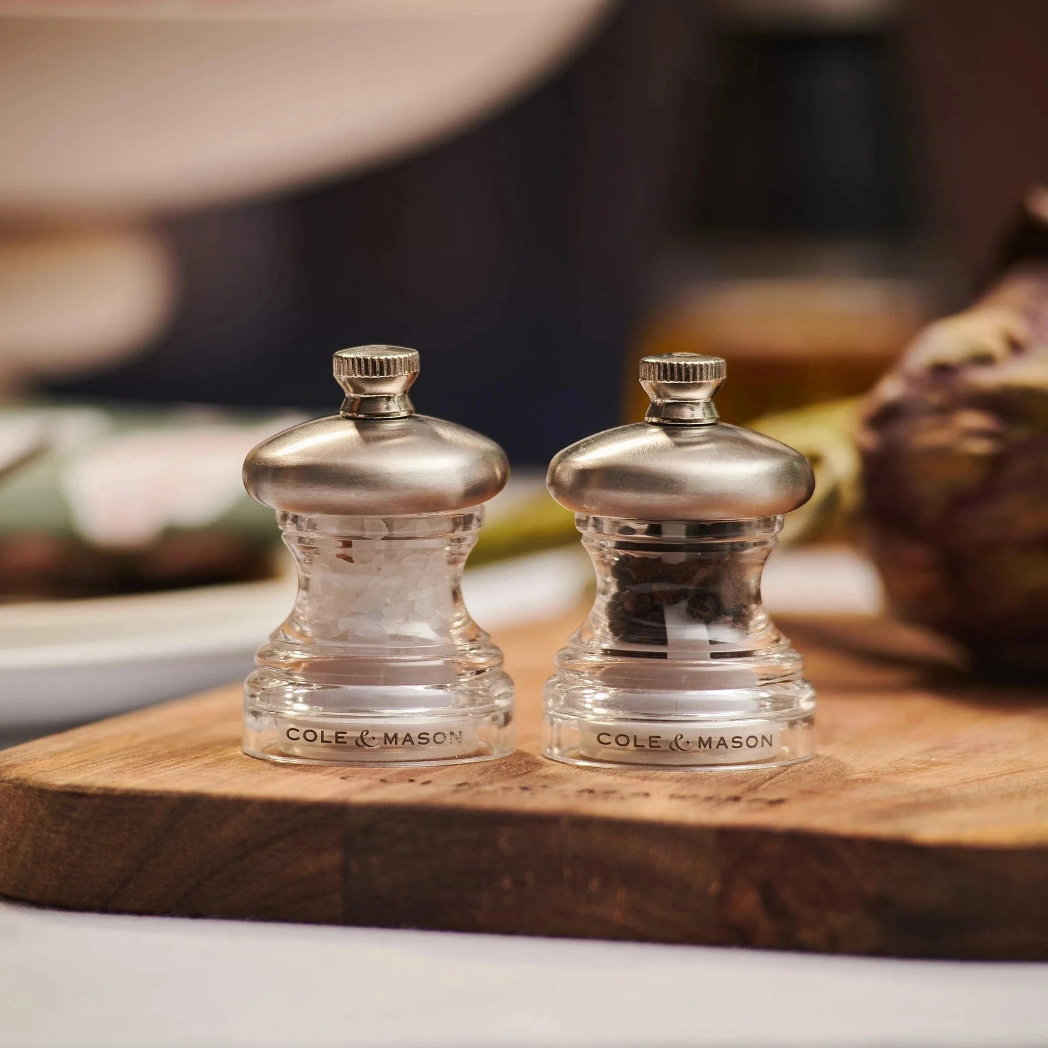 Cole & Mason Button Salt & Pepper Mill Set