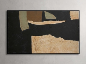 Collaged Cuttings Framed Print Wall Art,canvas wall art set