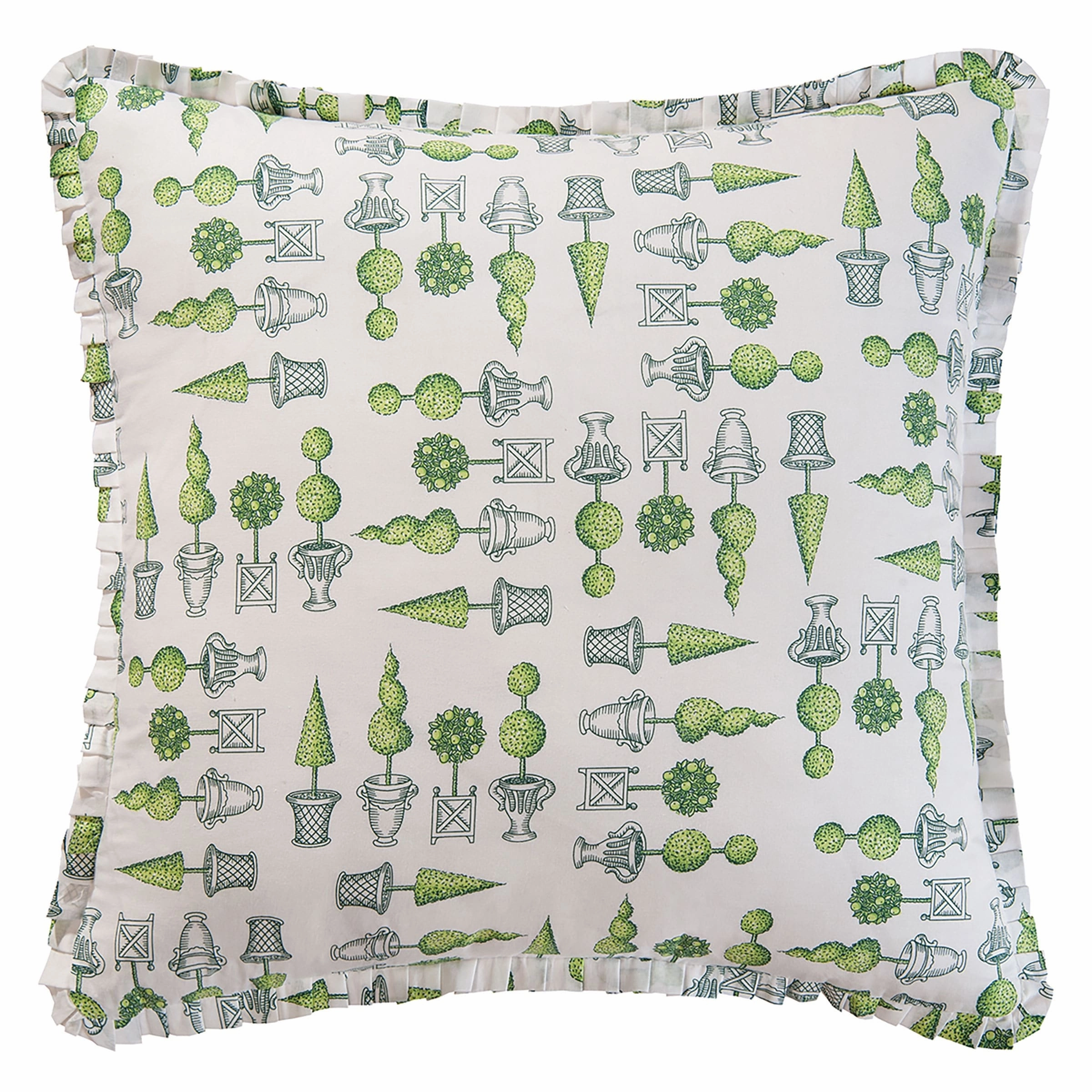 Colonial Williamsburg 26" x 26" Boxwood Abbey Euro Sham pillowcases,cotton pillow covers,bed linen
