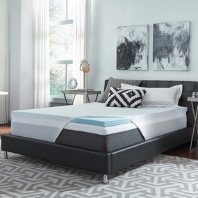 ComforPedic Loft from Beautyrest 3-inch NRGel Flat Topper with Kool Knit Cover mattress pads,mattress topper,bed protection