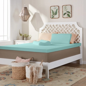 Comfort Dreams 3-inch Memory Foam Mattress Topper with Two Bonus Contour Pillows mattress pads,mattress topper,bed protection