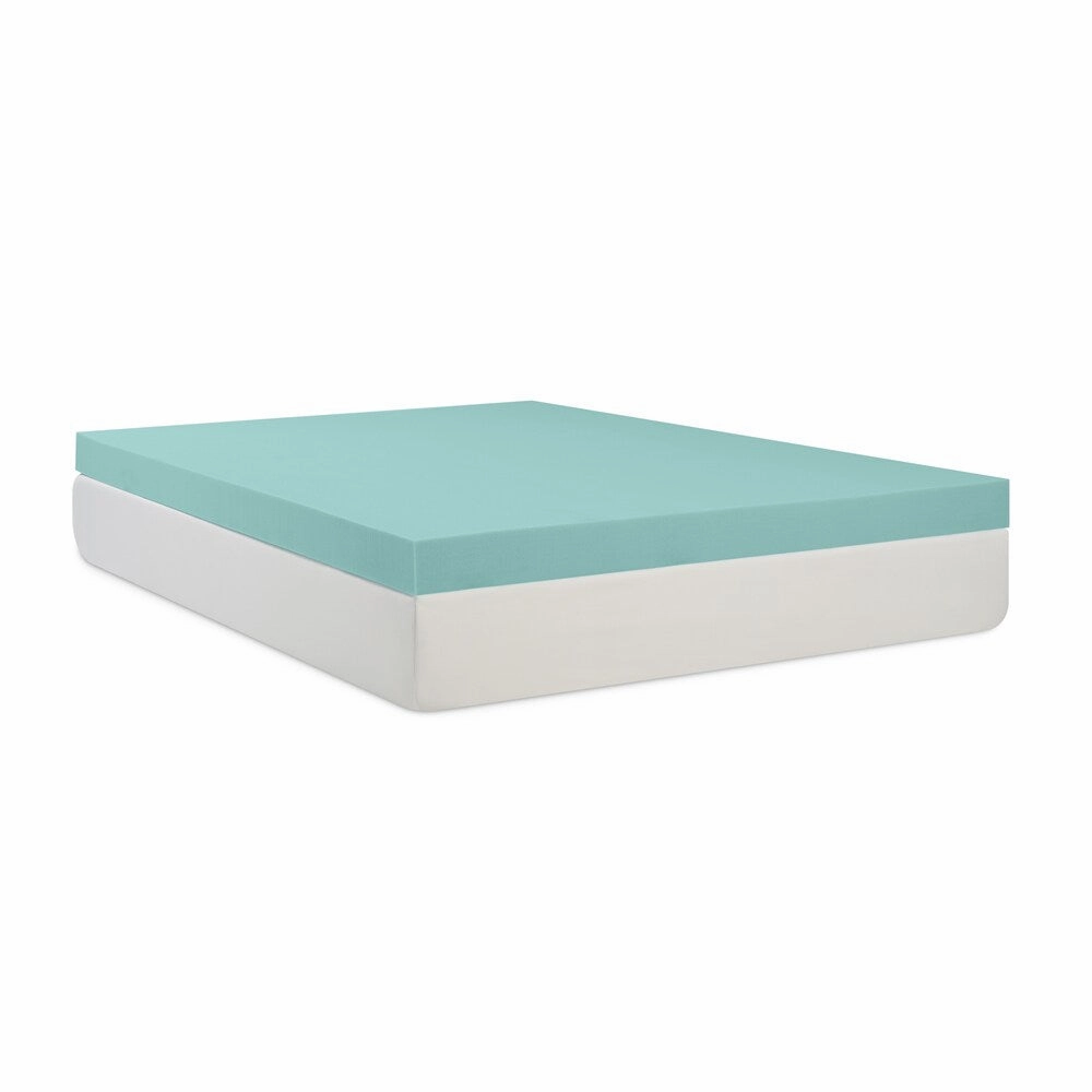 Comfort Dreams 'Mem-Cool' 4-inch Memory Foam Mattress Topper - White