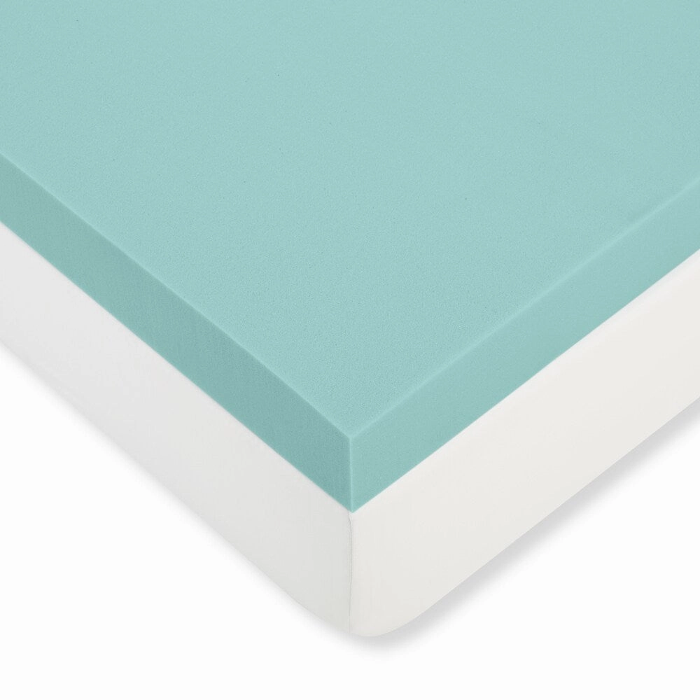 Comfort Dreams 'Mem-Cool' 4-inch Memory Foam Mattress Topper - White