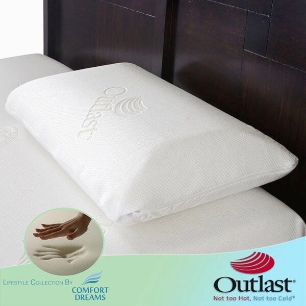Comfort Dreams Outlast Standard Queen-size Memory Foam Pillow pillows,bed pillow,sleeping cushion