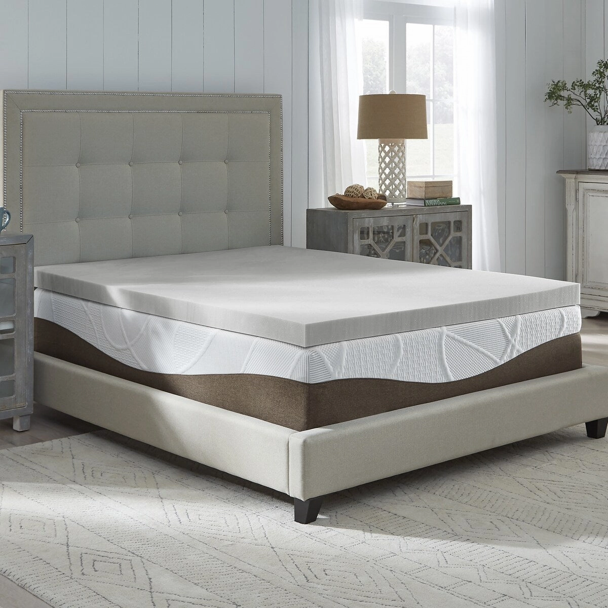 Comfort Essentials Memory Foam Mattress Topper - Two Thickness Options mattress pads,mattress topper,bed protection