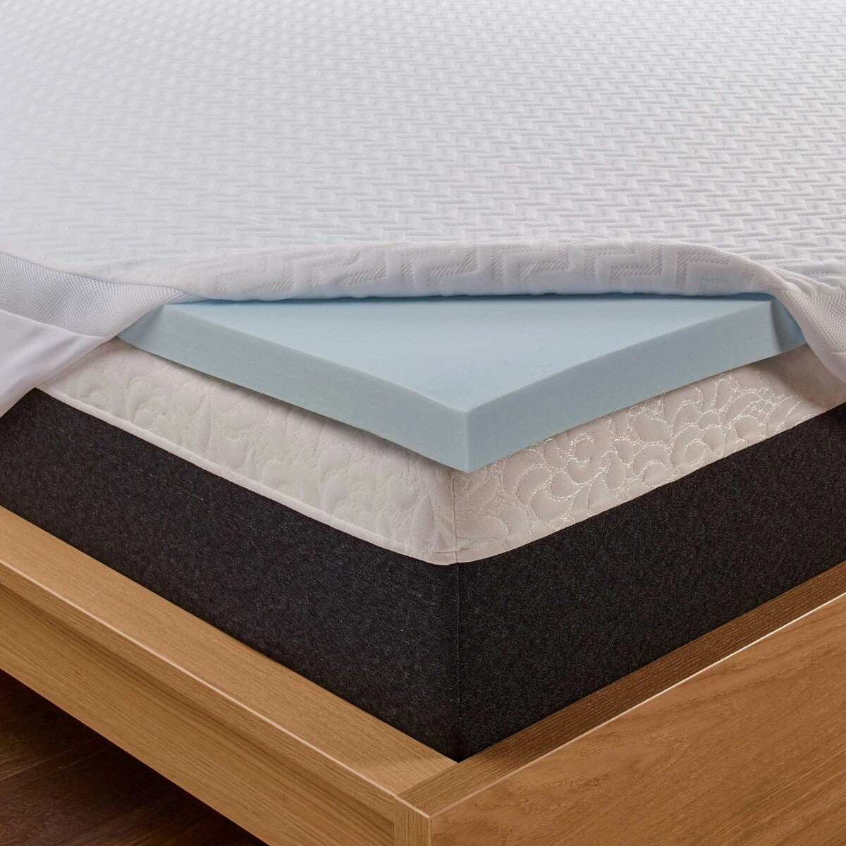 Comfort Tech 2" Serene Foam Mattress Topper with Removable Cover