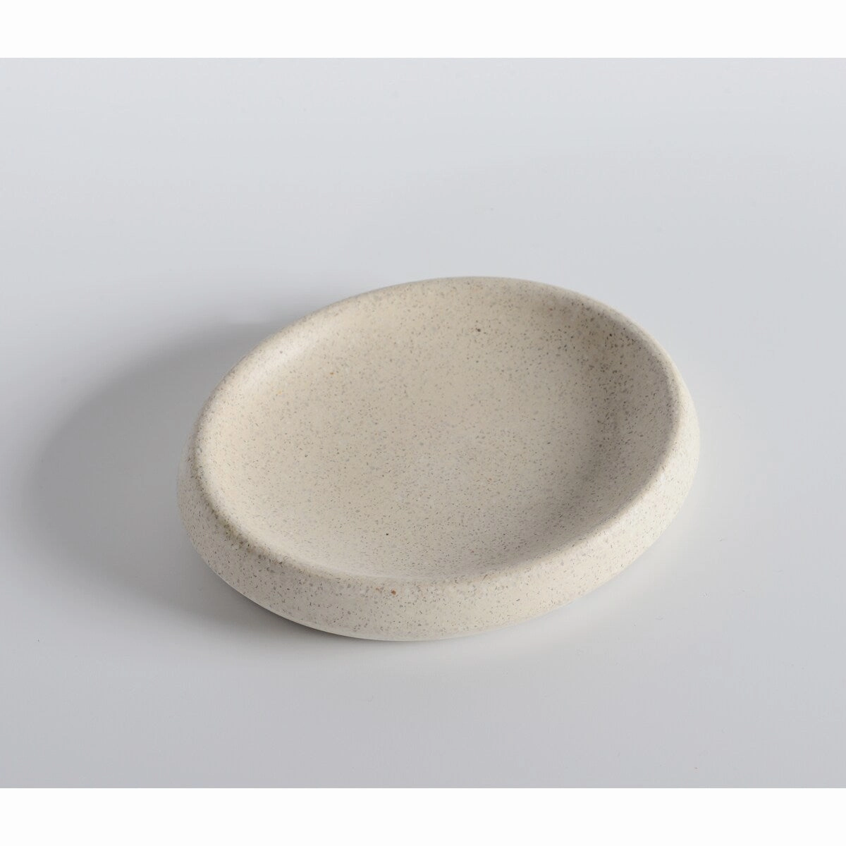 Concrete terrazzo Bath Accessory Set,White Sandstone Color