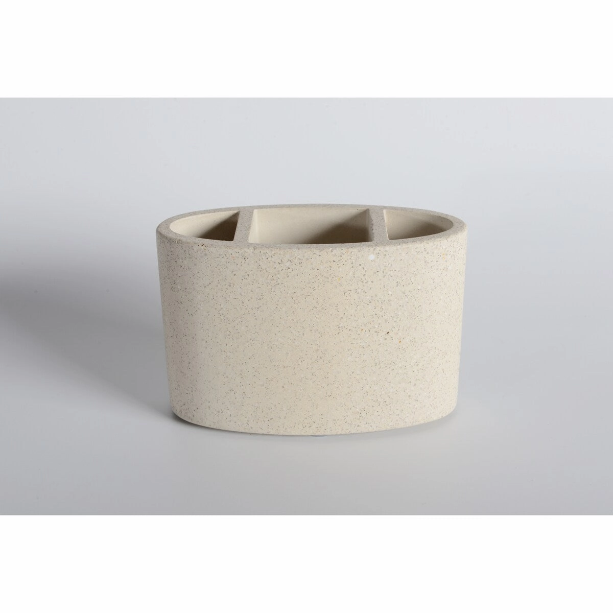 Concrete terrazzo Bath Accessory Set,White Sandstone Color