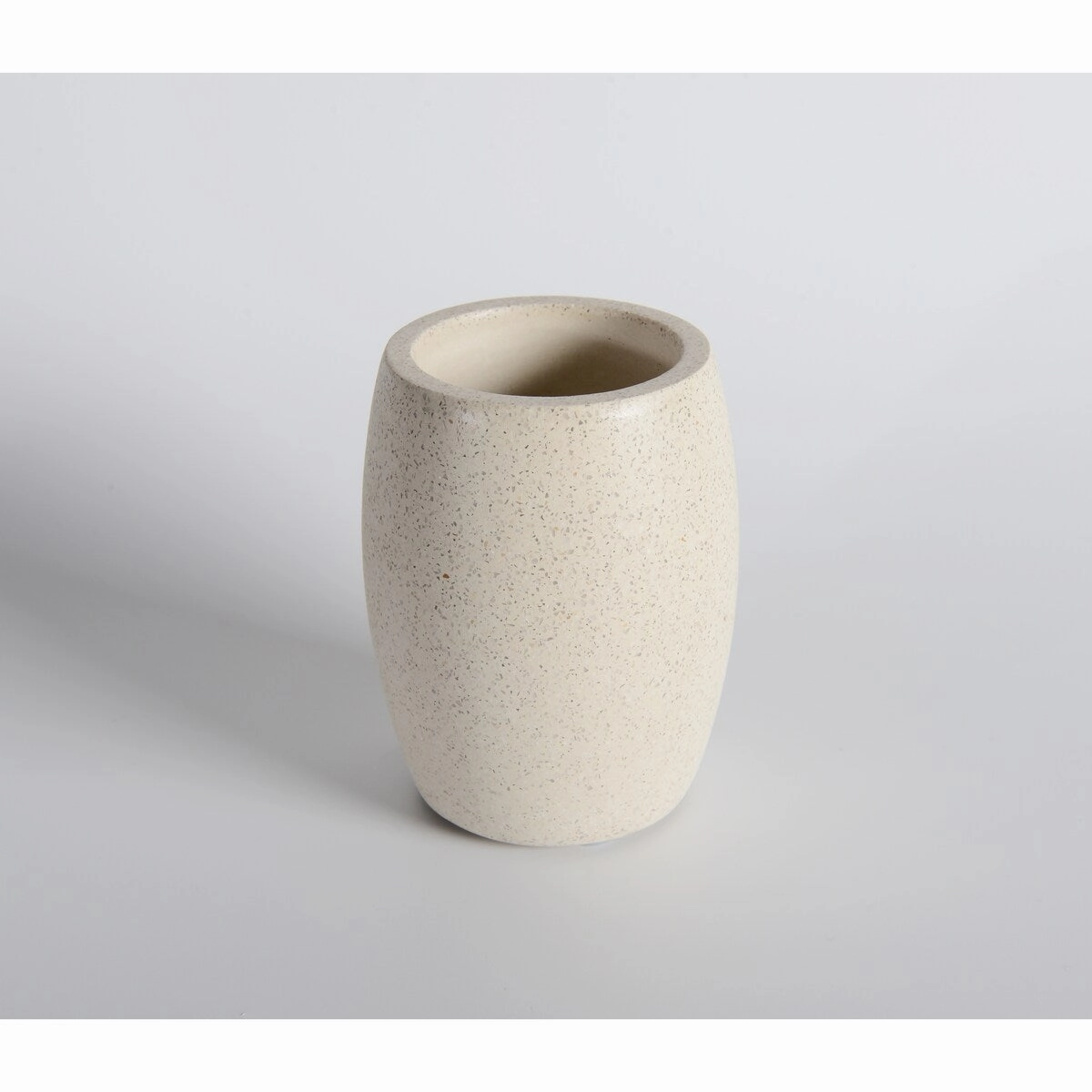 Concrete terrazzo Bath Accessory Set,White Sandstone Color