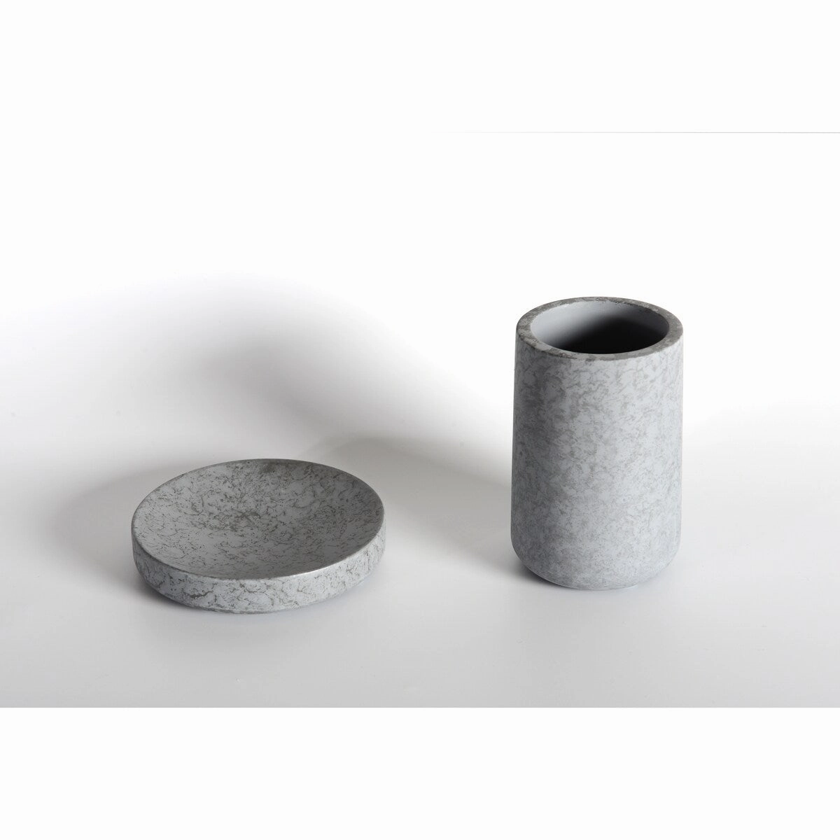 Concrete terrazzo Bath Accessory Set,White Sandstone Color