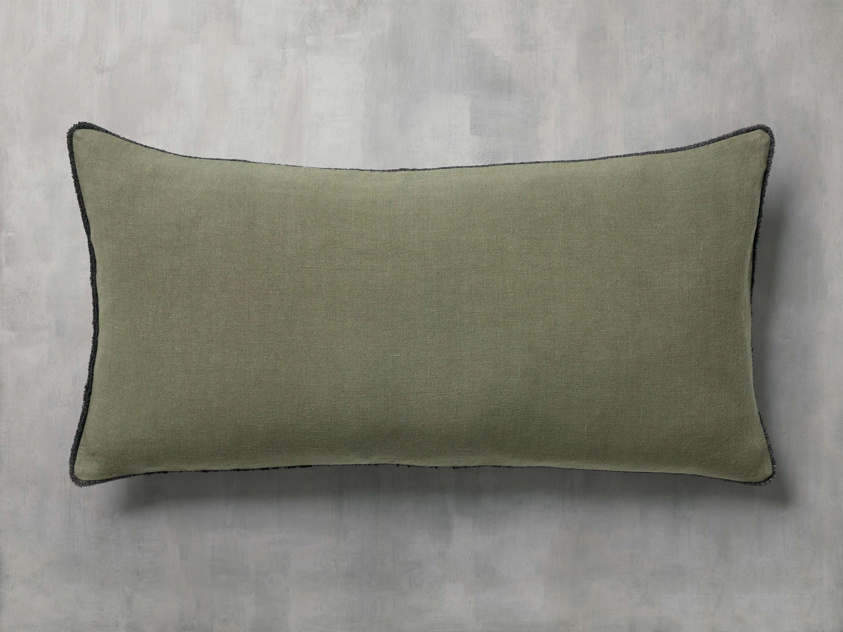 Contrast Edge Lumbar Pillow Cover Pillows & Pillow Covers,throw pillow covers