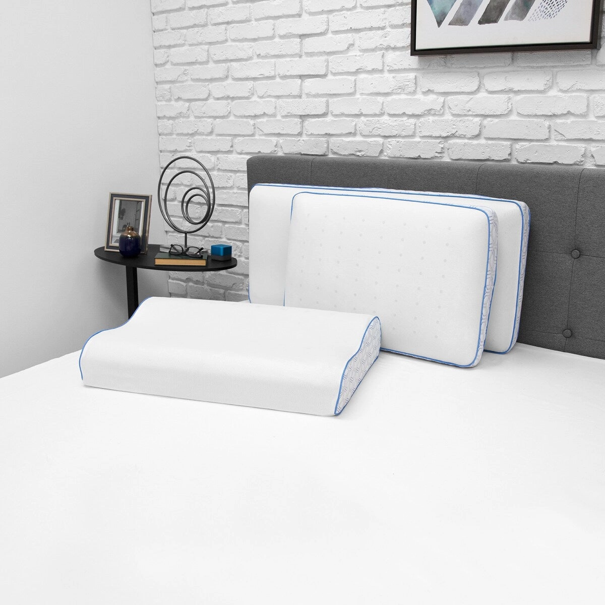 Cool Coat Gel Memory Foam Oversized Contour Performance Bed Pillow from SensorPEDIC
